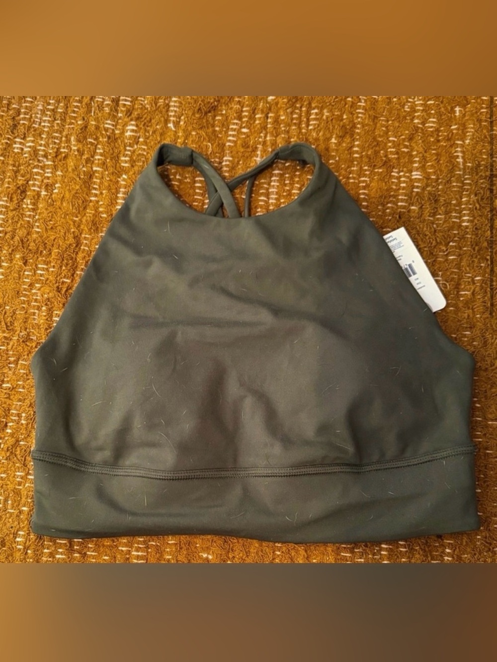 Athletic Works Green High Neck Sports Bra Size Medium